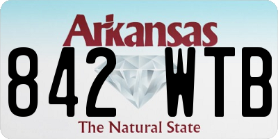 AR license plate 842WTB
