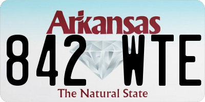 AR license plate 842WTE