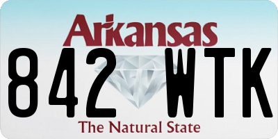 AR license plate 842WTK
