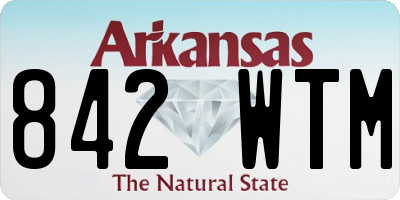 AR license plate 842WTM