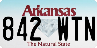 AR license plate 842WTN