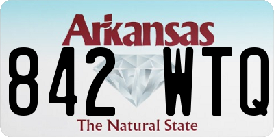 AR license plate 842WTQ