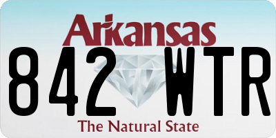AR license plate 842WTR