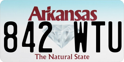 AR license plate 842WTU