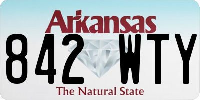 AR license plate 842WTY