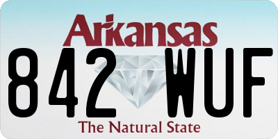 AR license plate 842WUF