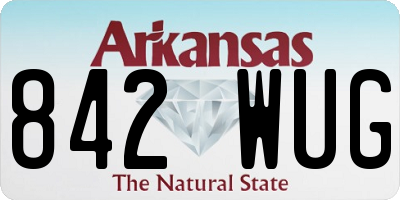 AR license plate 842WUG
