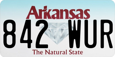 AR license plate 842WUR