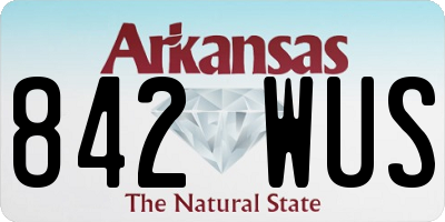 AR license plate 842WUS