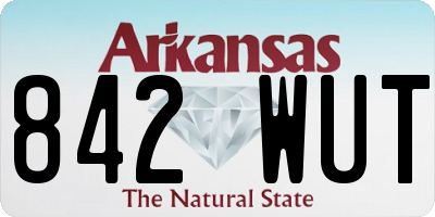 AR license plate 842WUT