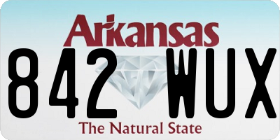 AR license plate 842WUX