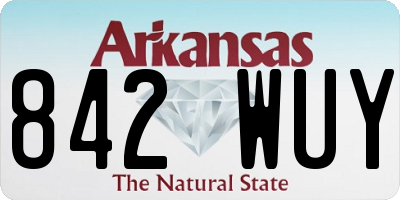 AR license plate 842WUY