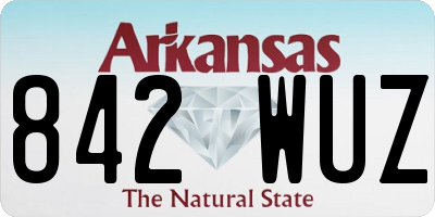 AR license plate 842WUZ