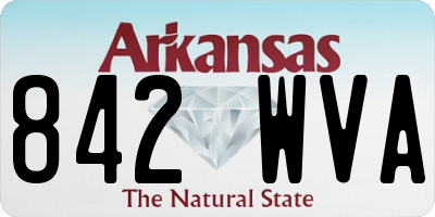 AR license plate 842WVA