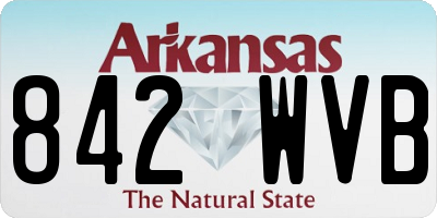 AR license plate 842WVB