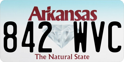 AR license plate 842WVC