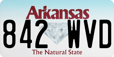 AR license plate 842WVD