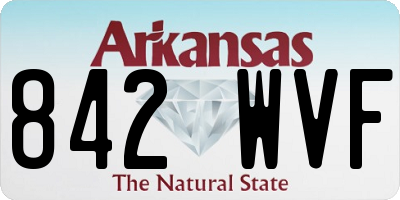 AR license plate 842WVF