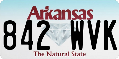 AR license plate 842WVK