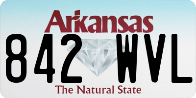 AR license plate 842WVL