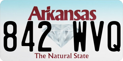 AR license plate 842WVQ