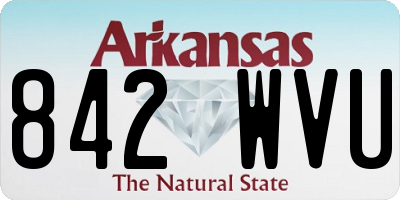 AR license plate 842WVU