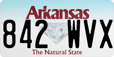AR license plate 842WVX