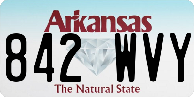 AR license plate 842WVY