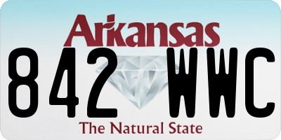 AR license plate 842WWC