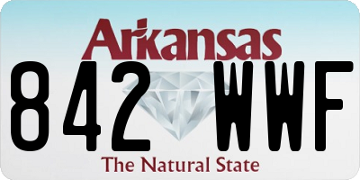 AR license plate 842WWF