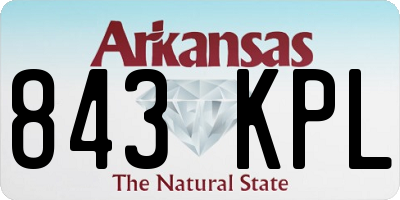 AR license plate 843KPL