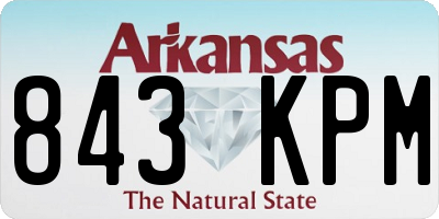 AR license plate 843KPM