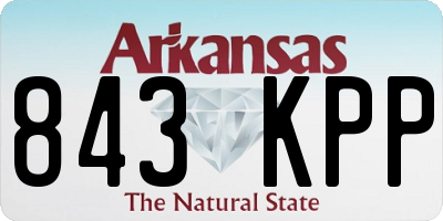 AR license plate 843KPP