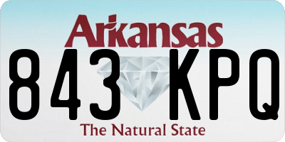 AR license plate 843KPQ