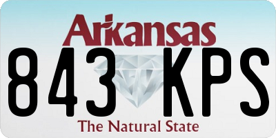 AR license plate 843KPS