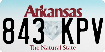 AR license plate 843KPV