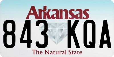 AR license plate 843KQA