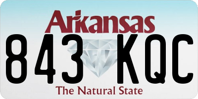 AR license plate 843KQC