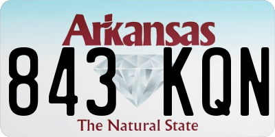 AR license plate 843KQN