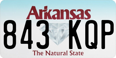 AR license plate 843KQP