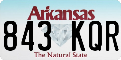 AR license plate 843KQR