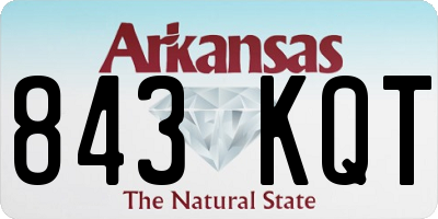 AR license plate 843KQT