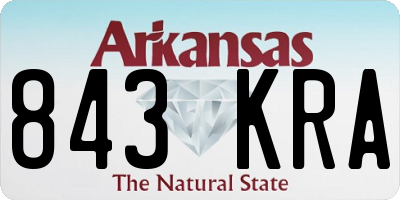 AR license plate 843KRA