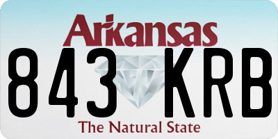 AR license plate 843KRB
