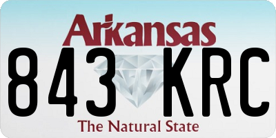 AR license plate 843KRC