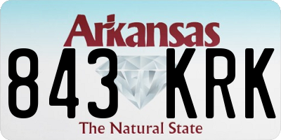 AR license plate 843KRK