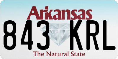 AR license plate 843KRL