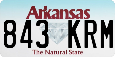 AR license plate 843KRM