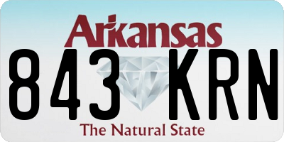 AR license plate 843KRN