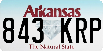 AR license plate 843KRP